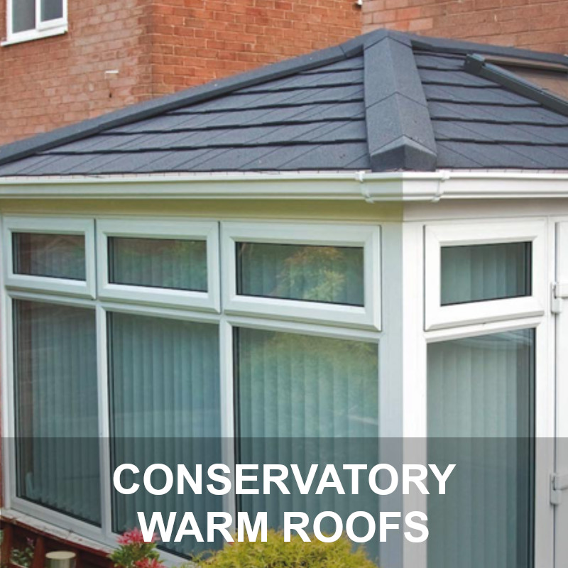 Insulated roofs for all year conservatories.